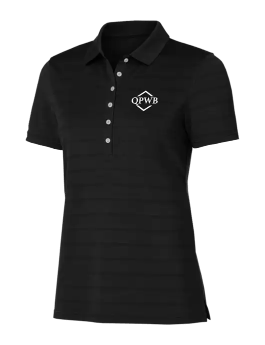 Callaway Womens Black Ventilated Polo w/QPWB Logo