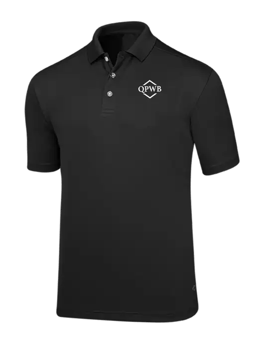 Callaway Core Black Performance Polo w/QPWB Logo