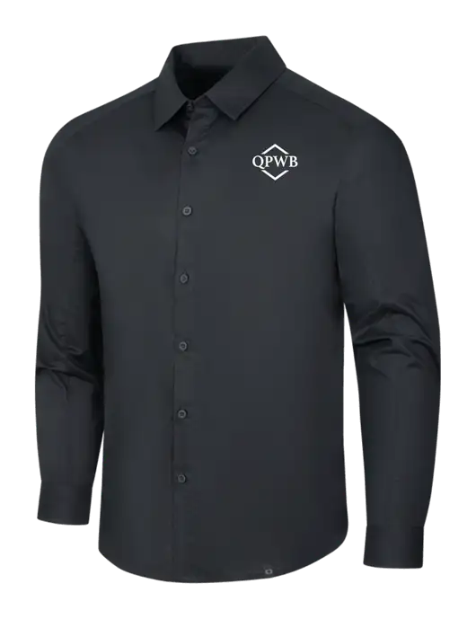 OGIO Black Commuter Woven Shirt w/QPWB Logo