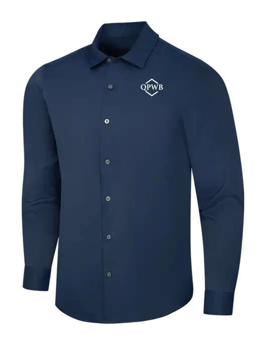 Navy City Stretch Shirt w/QPWB Logo