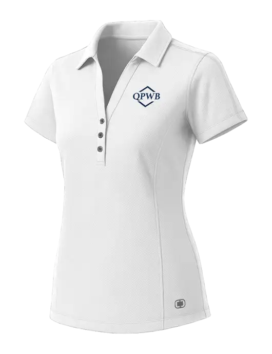 OGIO Womens White ONYX Polo w/QPWB Logo