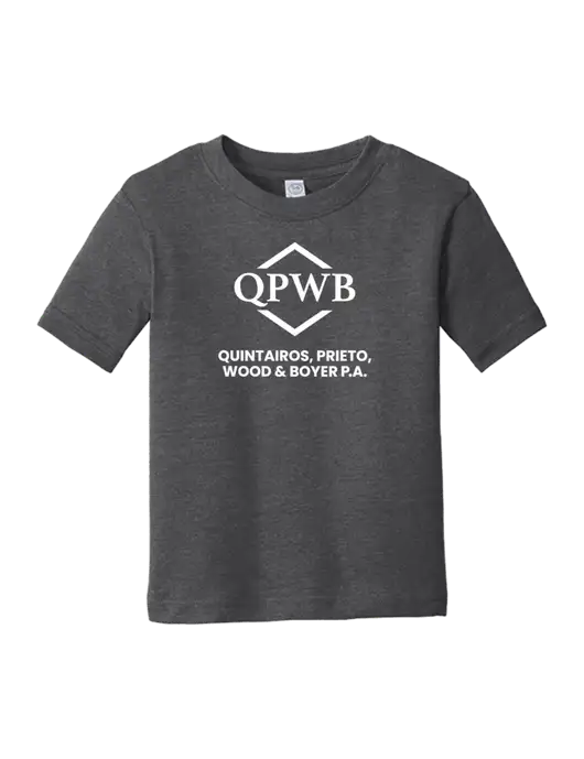 Rabbit Skins Vintage Smoke Toddler Fine Jersey Tee w/QPWB Logo