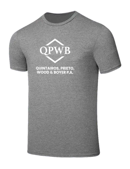 Seriously Soft Grey Frost T-Shirt w/QPWB Logo