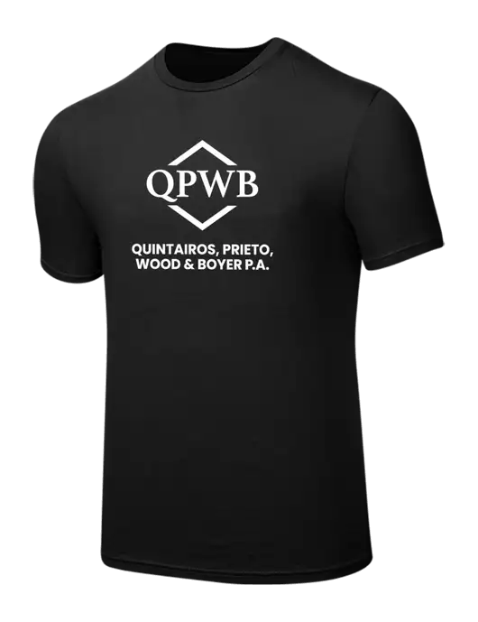 Seriously Soft Black T-Shirt w/QPWB Logo