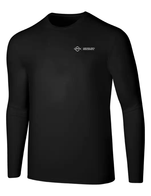 Seriously Soft Black Long Sleeve T-Shirt w/QPWB Logo