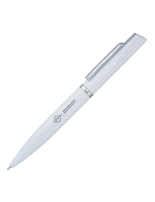 Santos White Pen - Black Ink w/QPWB Logo