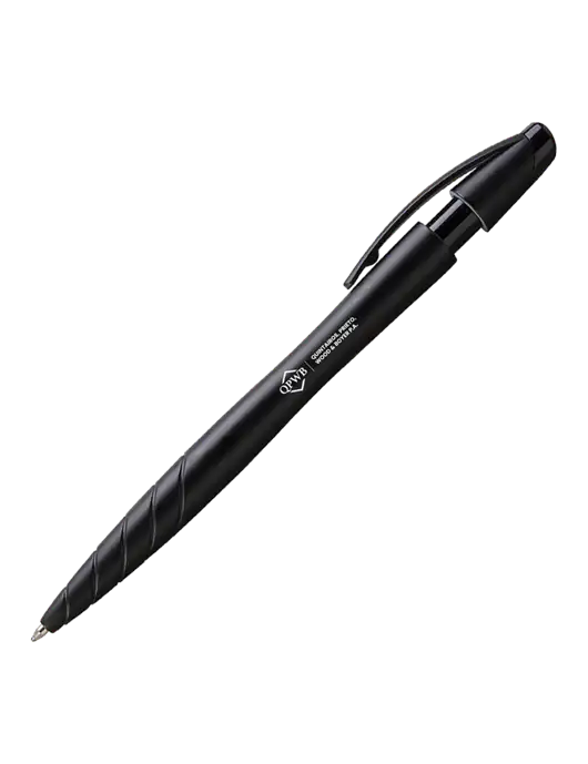 Awali Black Metallic Pen - Black Ink w/QPWB Logo