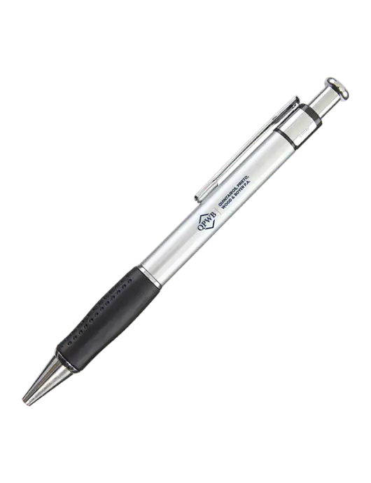 Malta Silver Pen - Black Ink w/QPWB Logo