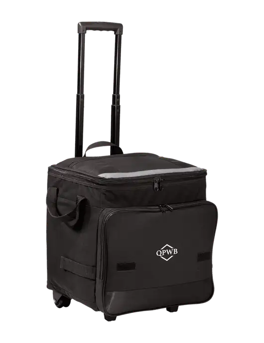 Black Rolling Cooler w/QPWB Logo