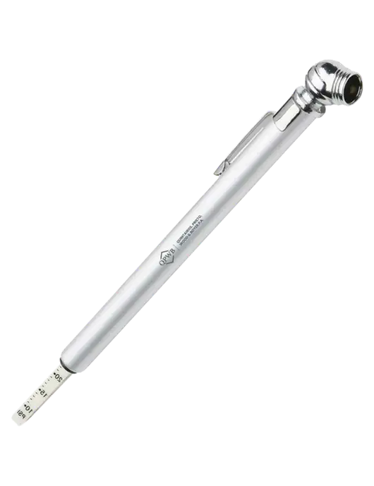Quick View Silver Tire Gauge w/QPWB Logo