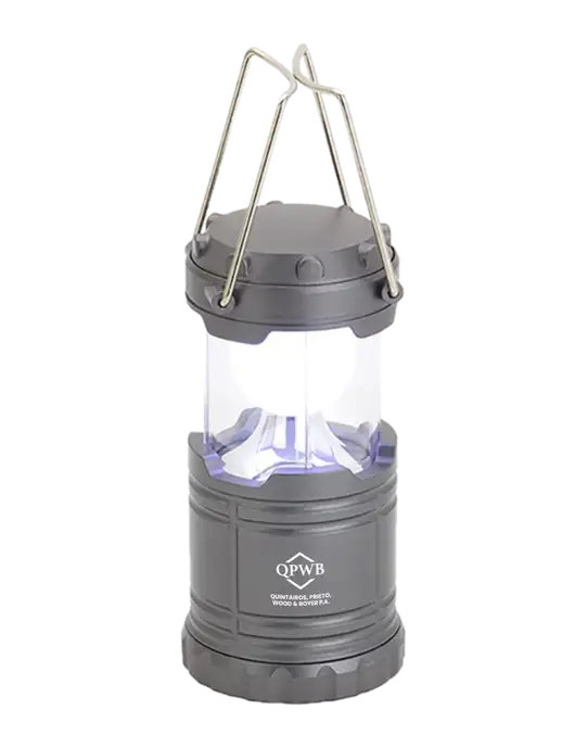 Gunmetal Mini Retro Lantern w/QPWB Logo