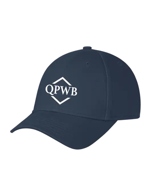 Navy Structured Cap Hook & Loop w/QPWB Logo