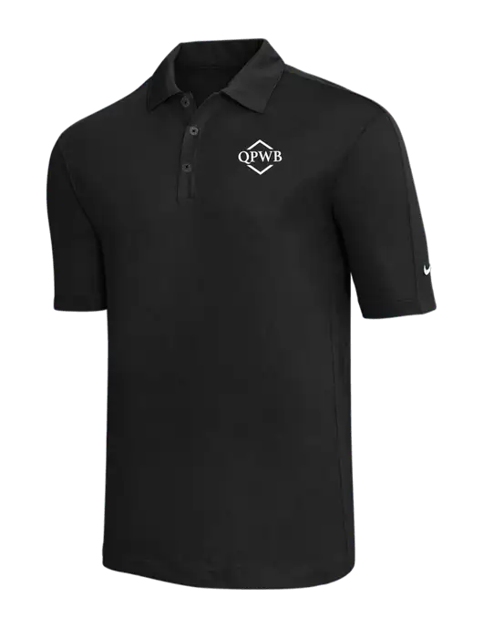 Nike Black Tech Sport Dri-FIT Polo w/QPWB Logo