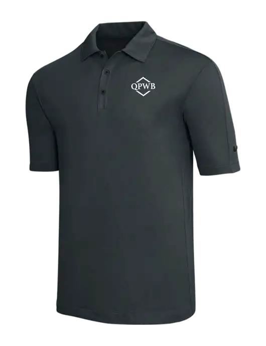 Nike Dark Grey Tech Sport Dri-FIT Polo w/QPWB Logo