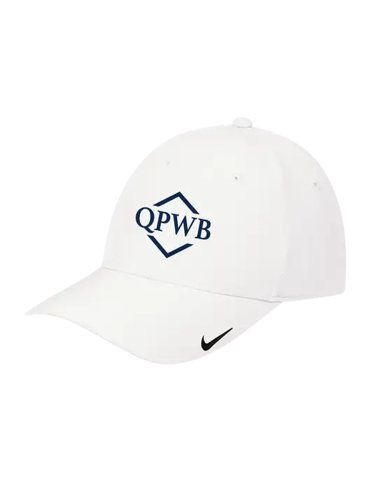 Nike White Dri-FIT Legacy Cap w/QPWB Logo