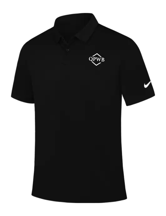 Nike Black Dry Essential Solid Polo w/QPWB Logo