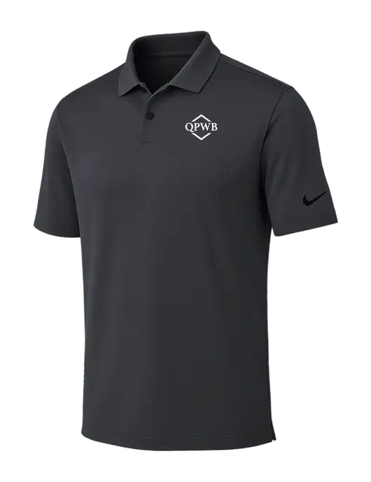 Nike Dark Grey Dri-FIT Vapor Polo w/QPWB Logo