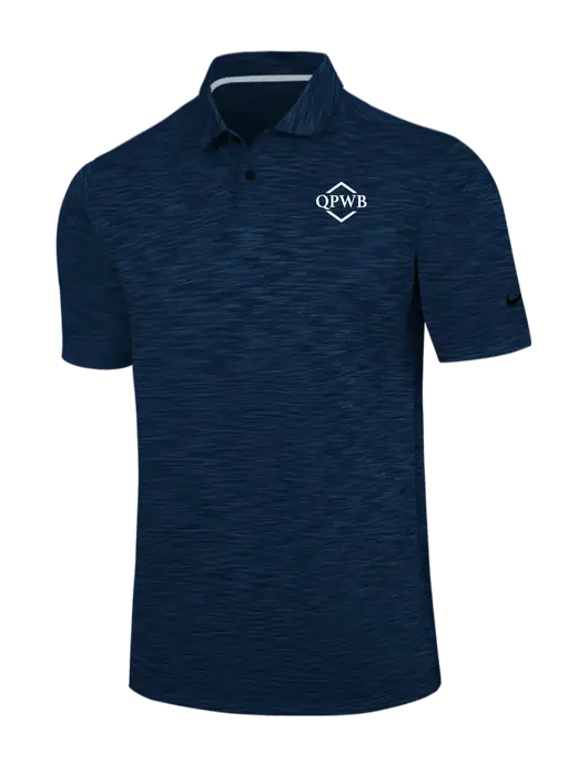 Nike Navy Dri-FIT Vapor Space Dyed Polo w/QPWB Logo