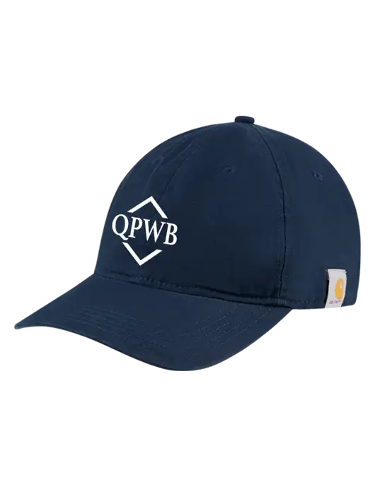 Carhartt Navy Cotton Canvas Cap w/QPWB Logo
