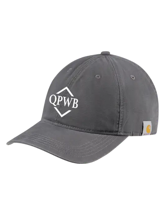 Carhartt Dark Grey Cotton Canvas Cap w/QPWB Logo