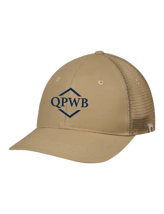 Carhartt Dark Tan Trucker Rugged Pro Series Cap w/QPWB Logo