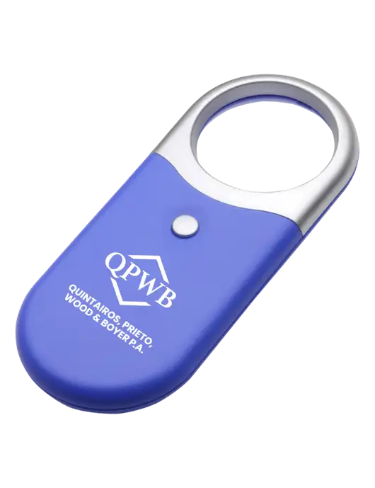 Compact Blue Magnifier Light w/QPWB Logo